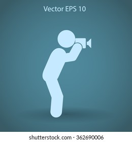 Photographer vector icon