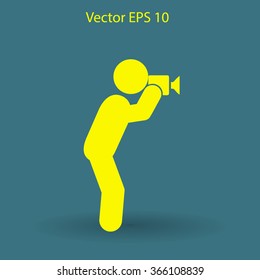 Photographer vector icon