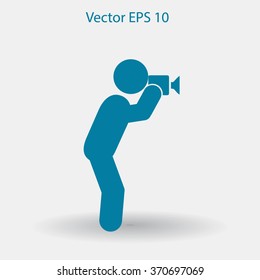 Photographer vector icon