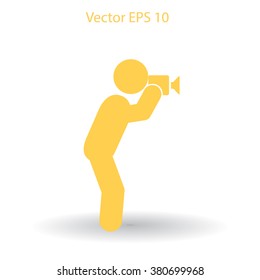 Photographer vector icon