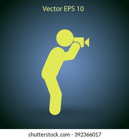 Photographer vector icon