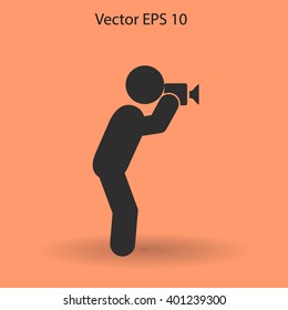 Photographer vector icon