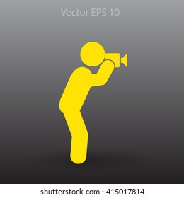 Photographer vector icon