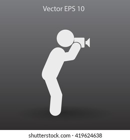 Photographer vector icon