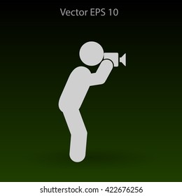 Photographer vector icon