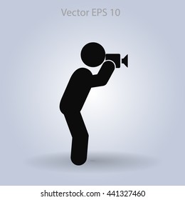 Photographer vector icon