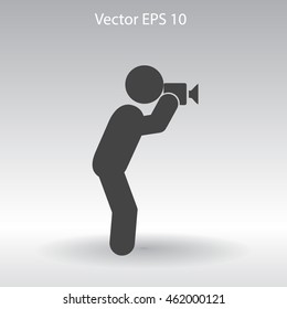 Photographer vector icon