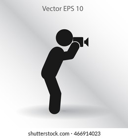 Photographer vector icon