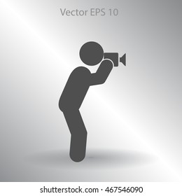 Photographer vector icon