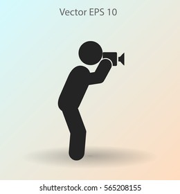 Photographer vector icon