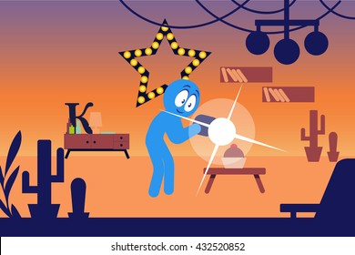 Photographer vector illustration