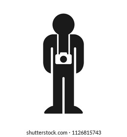 Photographer vector logo.