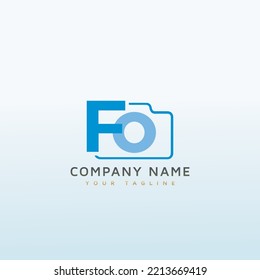 Photographer vector logo letter F