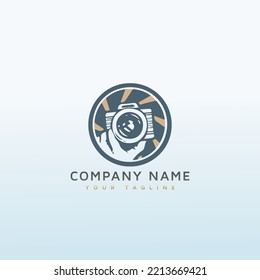Photographer vector logo letter F