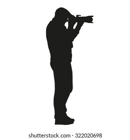 Photographer. Vector silhouette