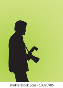 Photographer's silhouette
