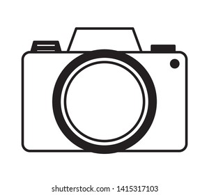 photographic camera device icon on white background vector illustration