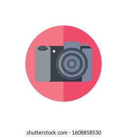 photographic camera device isolated icon vector illustration design