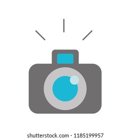 photographic camera device lens flash graphic
