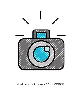 photographic camera device lens flash graphic