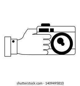 photographic camera icon cartoon vector illustration graphic design