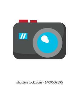 photographic camera icon cartoon vector illustration graphic design