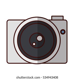 photographic camera icon image vector illustration design 