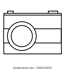 photographic camera isolated icon