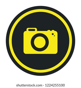 photographic camera isolated icon
