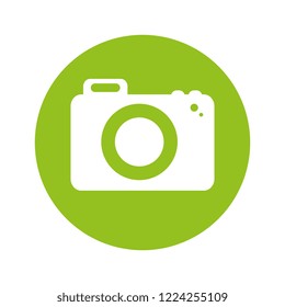 photographic camera isolated icon