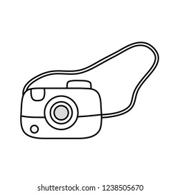 photographic camera isolated icon