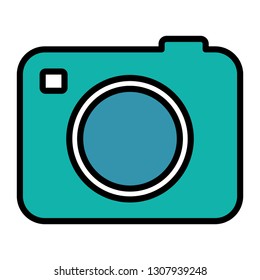 photographic camera isolated icon