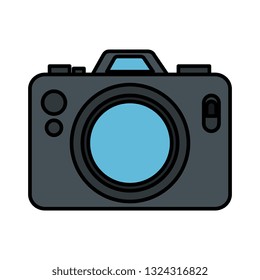 photographic camera isolated icon