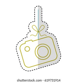photographic camera isolated icon