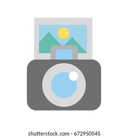 photographic camera isolated icon