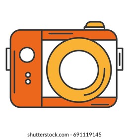 photographic camera isolated icon