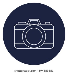 photographic camera isolated icon