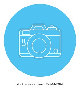photographic camera isolated icon