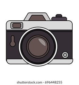 photographic camera isolated icon