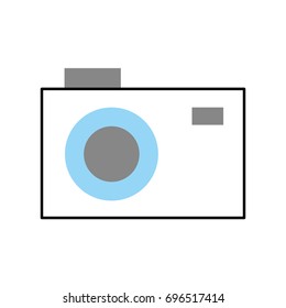 photographic camera isolated icon