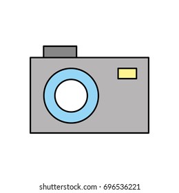 photographic camera isolated icon