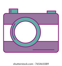 photographic camera isolated icon
