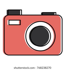 photographic camera isolated icon