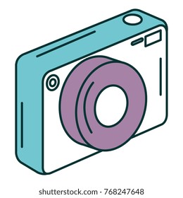 photographic camera isolated icon
