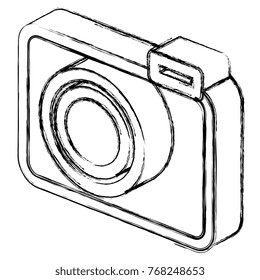 photographic camera isolated icon