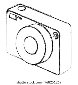 photographic camera isolated icon