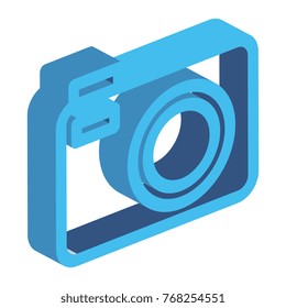 photographic camera isolated icon