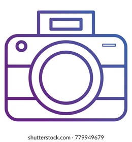 photographic camera isolated icon