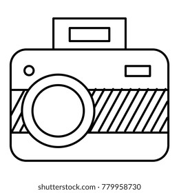 photographic camera isolated icon