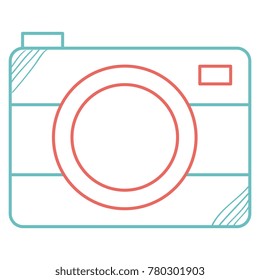 photographic camera isolated icon